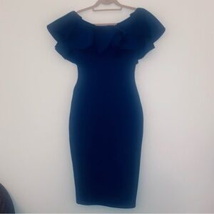 Va Va Voom One Shoulder Blue Dress